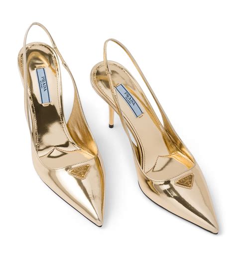 prada patent slingback pump